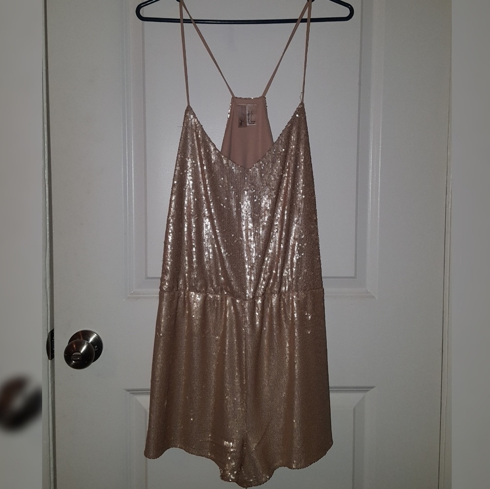 sequin romper